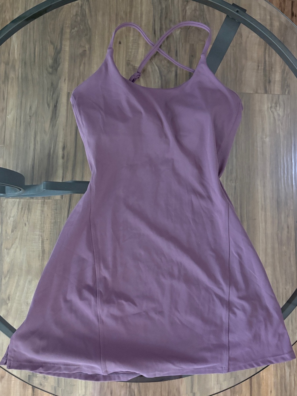 Lilac Strappy A-Line Mini Dress